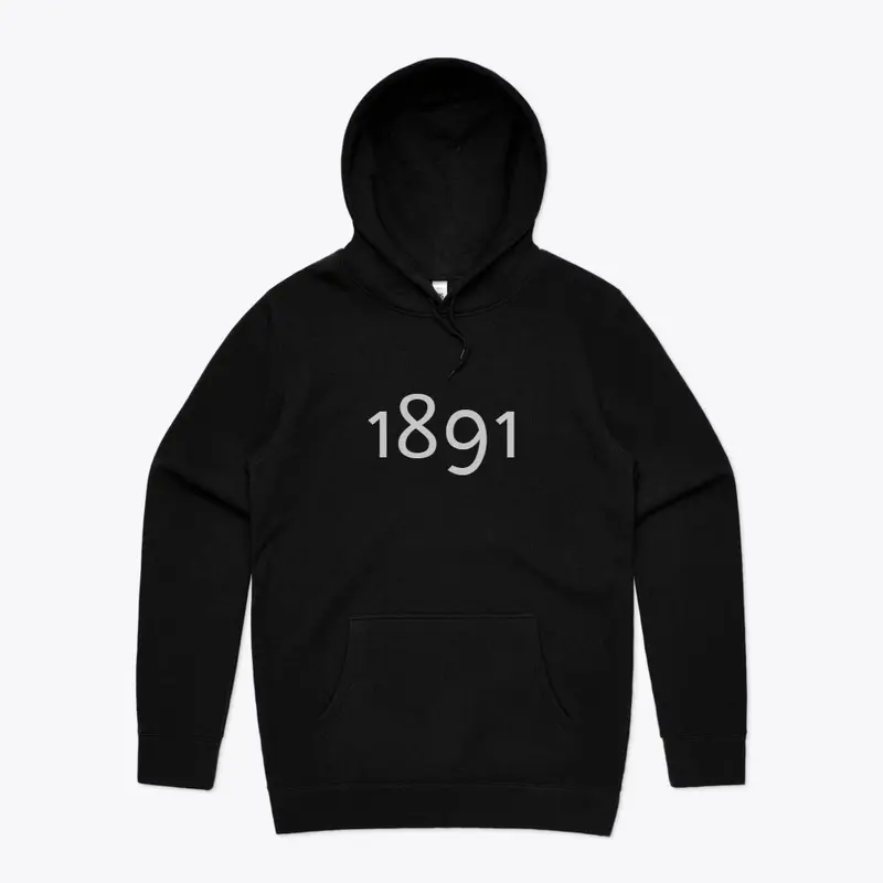 Hoodie- 1891 Svart/Grå